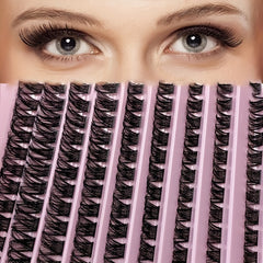 DIY Cluster Lashes 120 Volume Natural Segmented Eyelashes Bundles