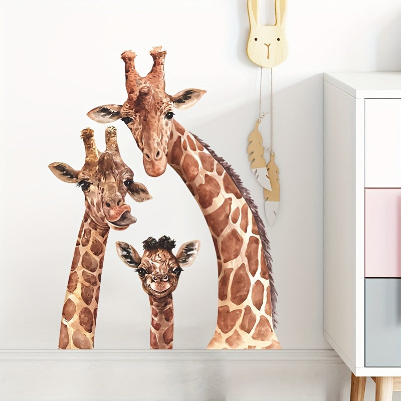 Giraffe Wall Sticker Decals - Removable Vinyl Wallpaper Mural