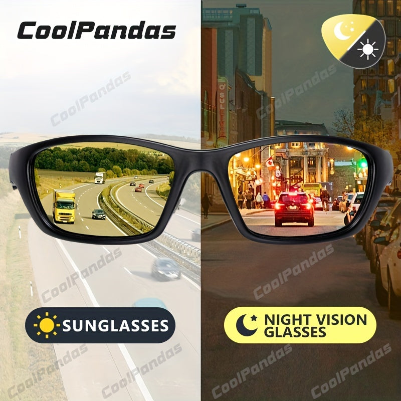 CoolPandas Outdoor Sport Cycling Driving Fishing Photochromic Sunglasses Men