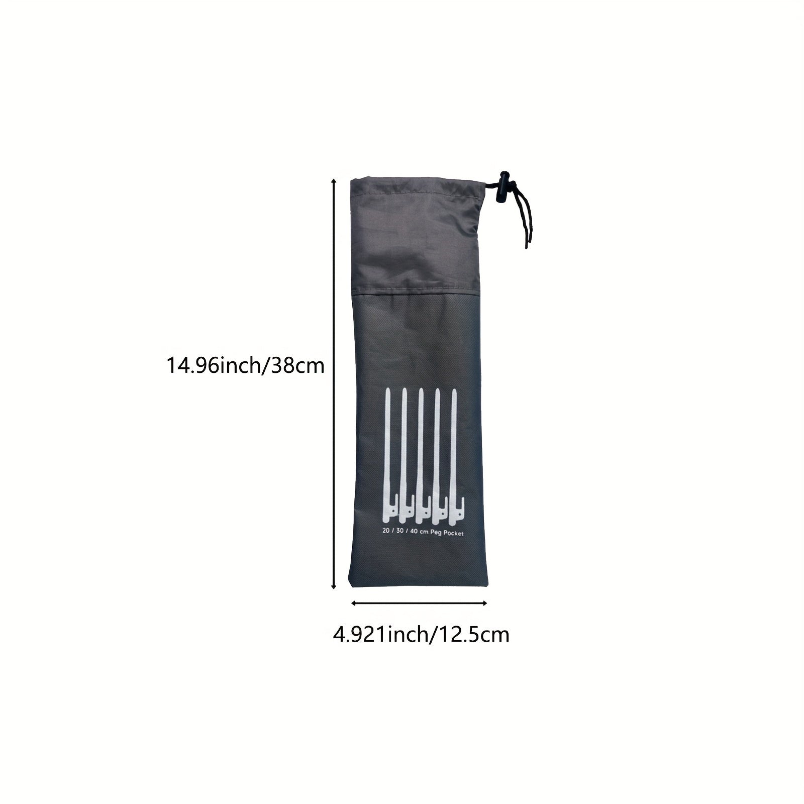 Portable Gray Ground Nail Storage Bag Camping Accessories