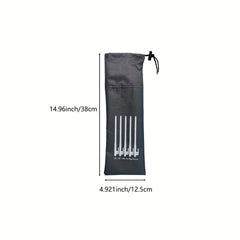 Portable Gray Ground Nail Storage Bag Camping Accessories