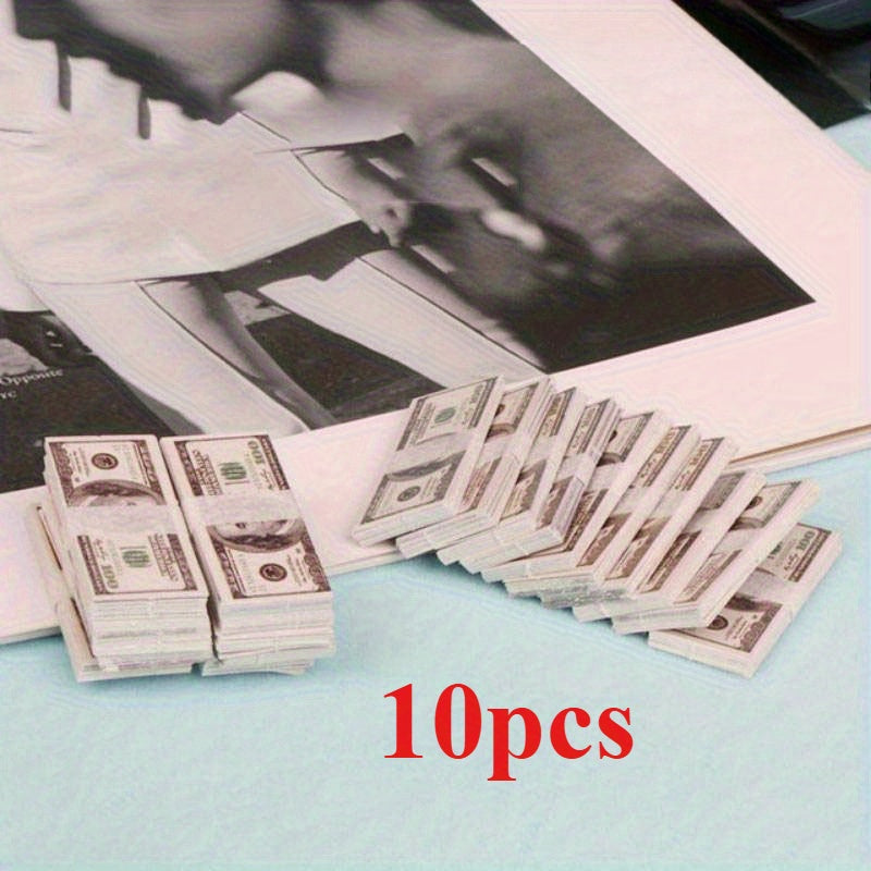 Christmas Mini Doll Banknote Models Doll House Accessories Surprise Scene Props