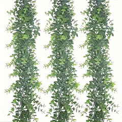 Artificial Eucalyptus Wreath Green Vine for Wedding Background Arch Wall Decor