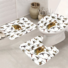 Dinosaur Shower Curtain Set with Bathroom Accessories