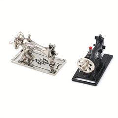 1:12 Scale Metal Sewing Machine Dollhouse Accessory