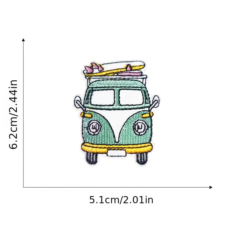 10pcs Cartoon Iron On Patches Embroidered Applique Repair Patch DIY Crafts