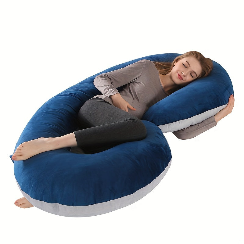 C Shaped Full Body Pillow Cooling Cover for Comfortable Pregnancy Sleep