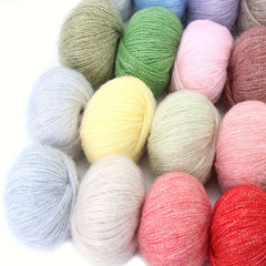 4pcs Mohair Yarn Crochet Knitting Sweater Scarf Shawl 25g pc