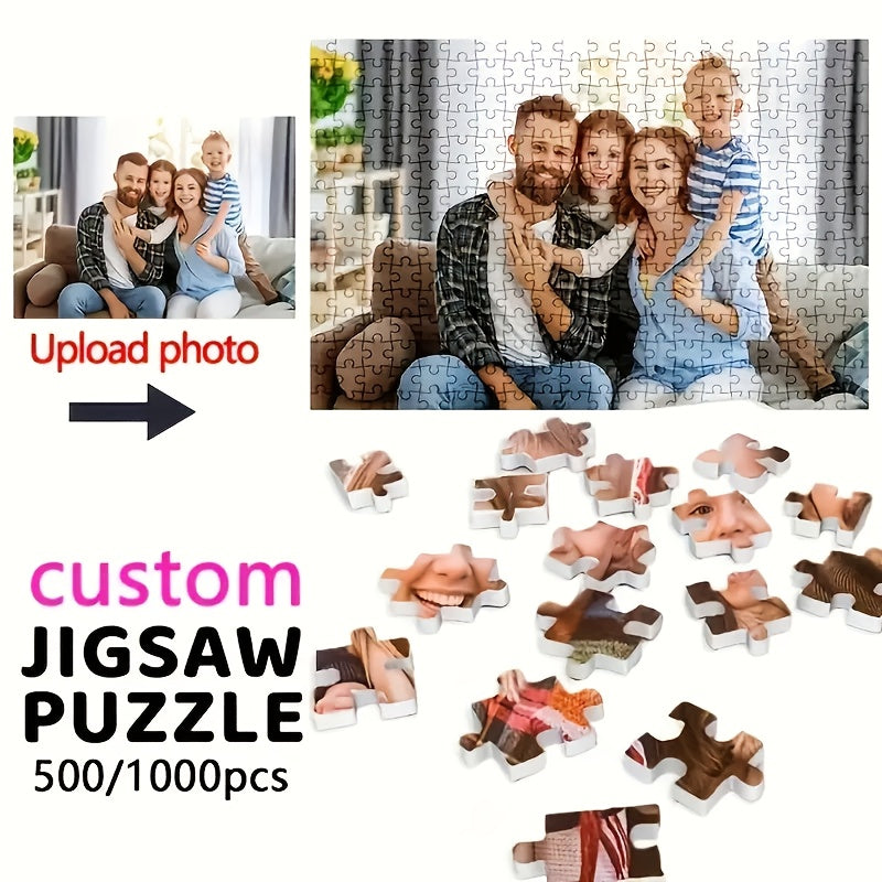 1000pcs Custom Photo Jigsaw Puzzle for Adults Personalized Couple Family Wedding