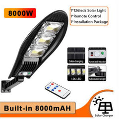 10000W 168LED Solar Street Light Outdoor Waterproof LED For Garden Wall Solar La