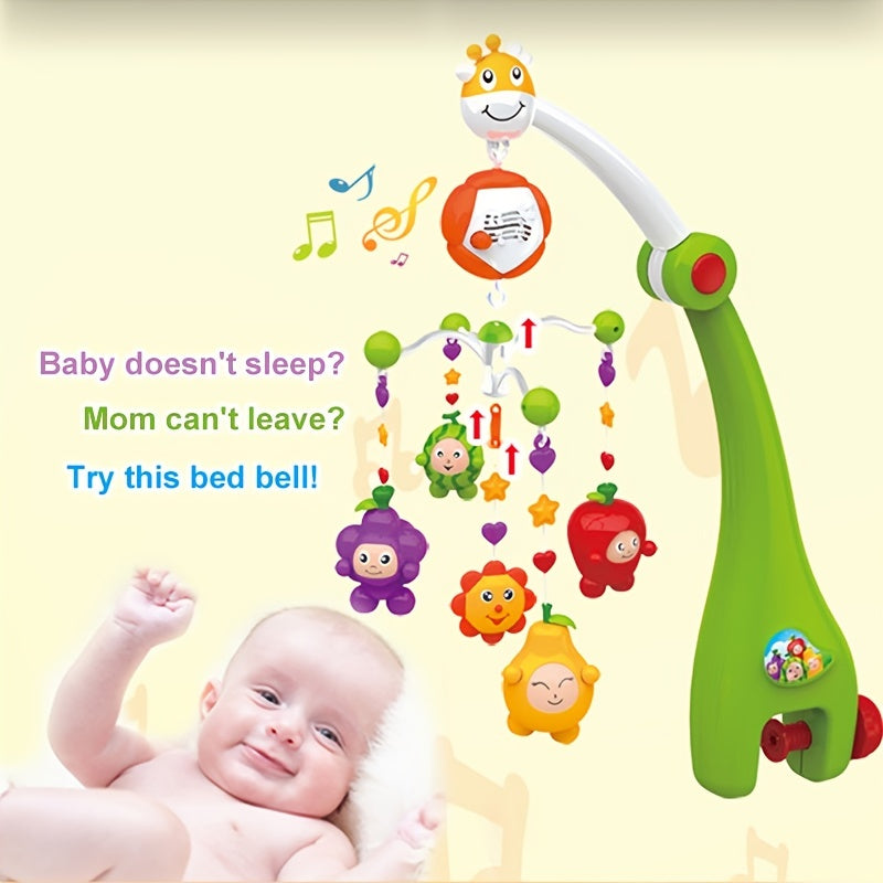 Newborn Crib Bell Rotatable Bedside Rattle Toy