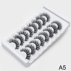 8 Pairs 3D Mink False Eyelashes Fluffy Wispy Lashes Faux Mink Natural Look