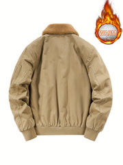 Men's Waterproof & Windproof Jacket With Detachable Lining