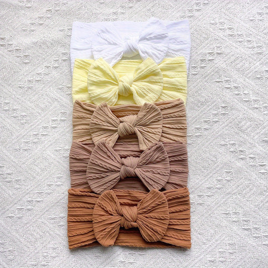 Kids Elastic Headband Bow Soft Skin Friendly