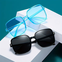 Large Square Sunglasses Gradient UV400 Sun Shades Glasses