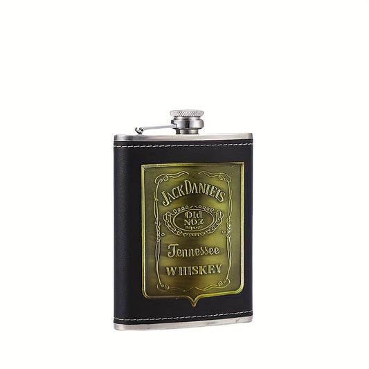8oz Stainless Steel Square Flask - Perfect Gift for Family Friends and Christmas