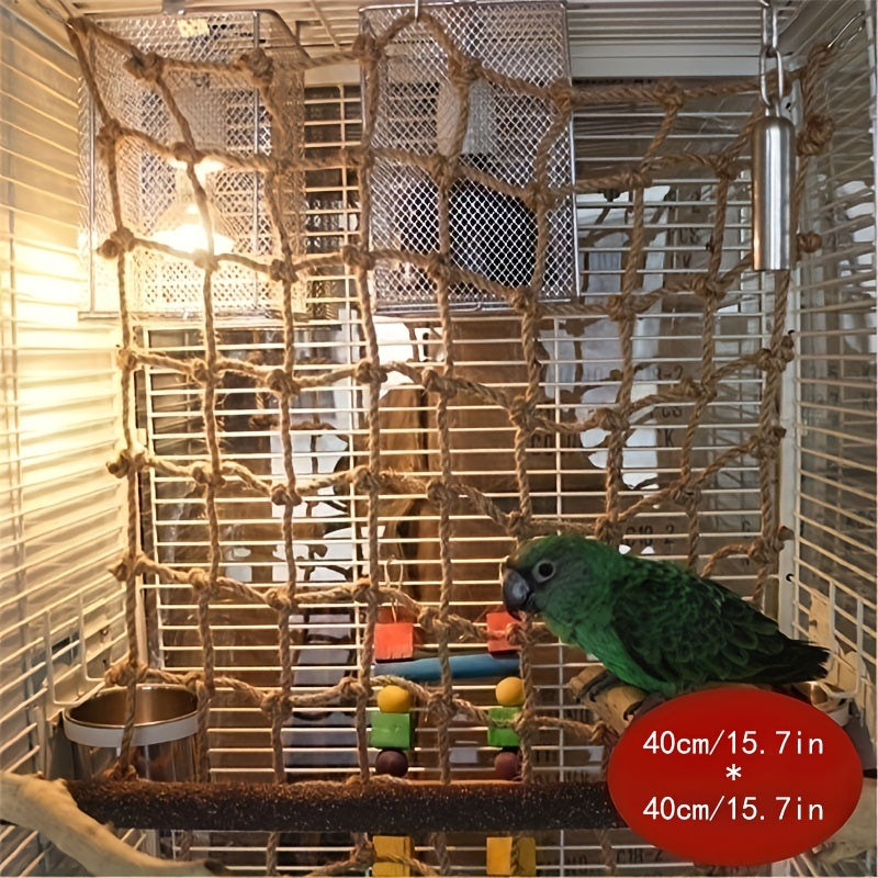 Parrot Hemp Rope Climbing Net Bird Gnawing Toys