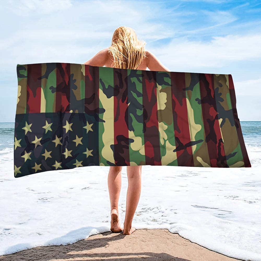 Fast Drying Double Sided Fleece Beach Towel for Water Sports