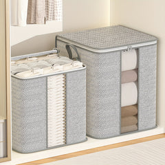 Large Capacity Storage Bag With Handles Portable Clothes Storage Bag With Window