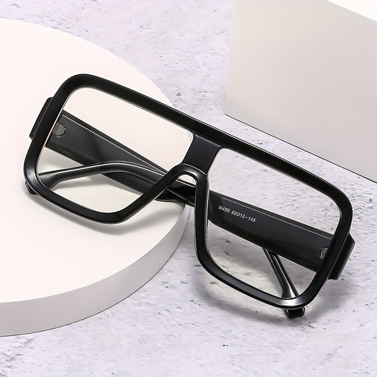 Men's Square Frame Anti Light Glasses for Party