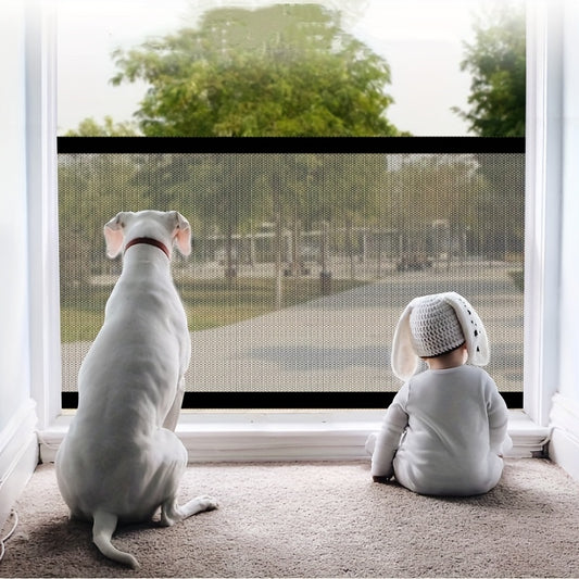 Retractable Mesh Pet Dog Gate - Indoor & Outdoor