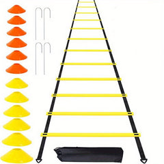 Agility Ladder Speed Training Set 12 Rung 20ft Soccer Training Equipment