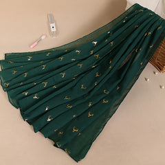 Women's Reindeer Shawl Scarf Warm Solid Accessories
