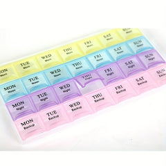 28 Grid Pill Packing Box Medicine Storage Vitamin Organizer Travel