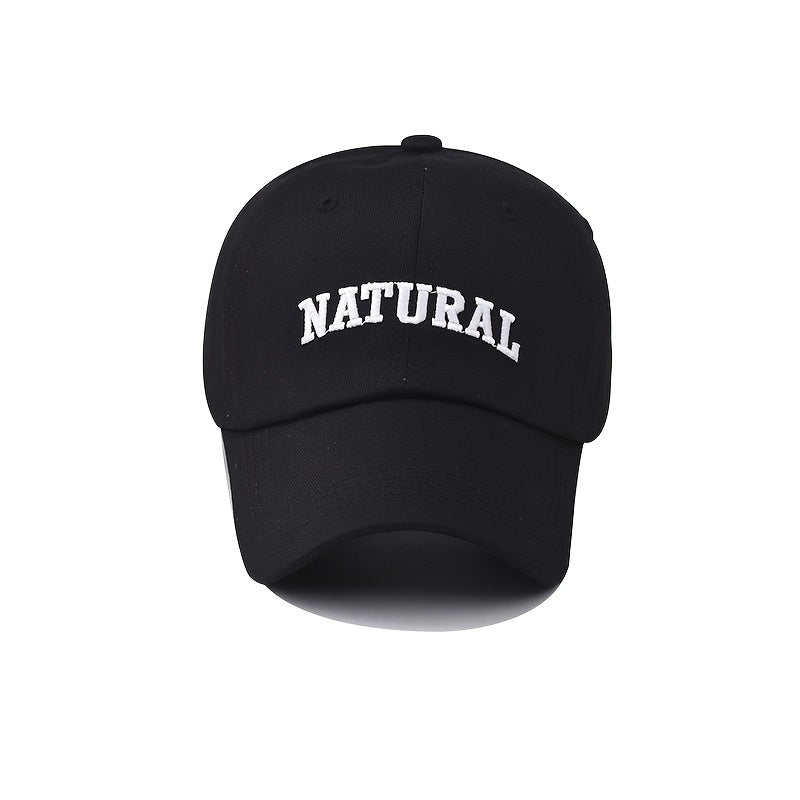 Lettered Embroidered Baseball Cap Adjustable Cotton Dad Hat Strapback Cap