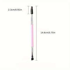 Professional Double Ended Eyebrow Brush And Spoolie Brush