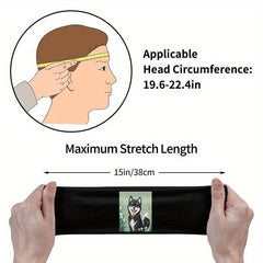 Men's Adjustable Sweat Wicking Headband - Gym Running Sports