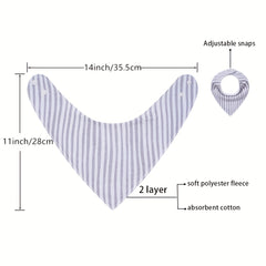 4pcs Baby Cotton Bandana Bibs for Drooling Teething
