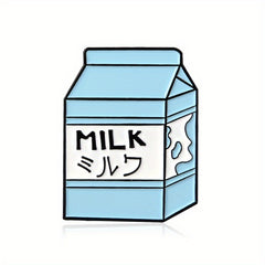 Cartoon Coffee Cup Milk Ice Cream Brooch Pin