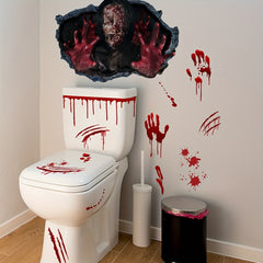 Halloween Handprint Horror Wall Decal