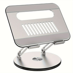 Adjustable Laptop Stand 360 Rotating Base Ergonomic Riser Portable Foldable
