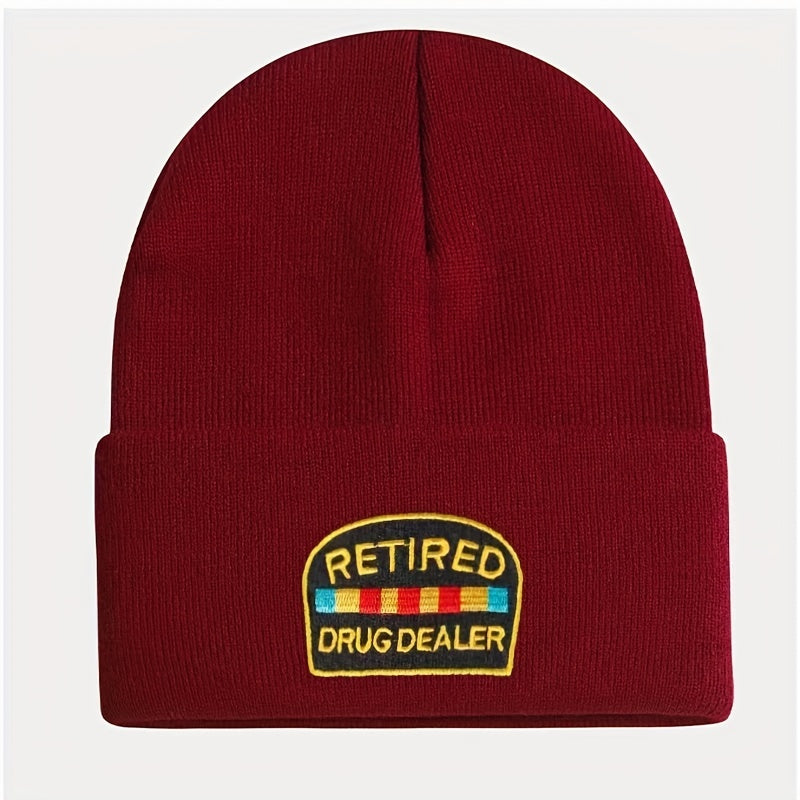 Embroidery Knitted Hat Warm Beanie