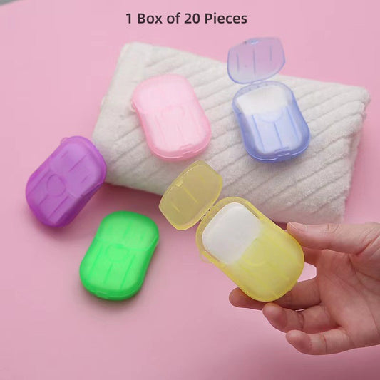 20pcs Travel Portable Disposable Soap in Box