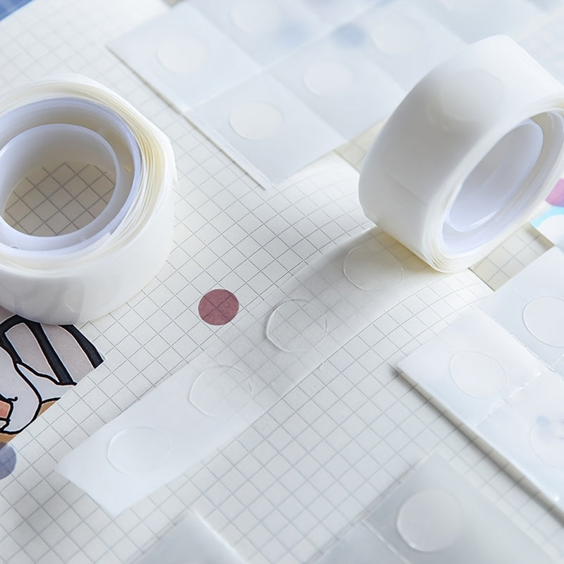 100pcs Transparent Double-sided Adhesive Tape for Scrapbook Crafts