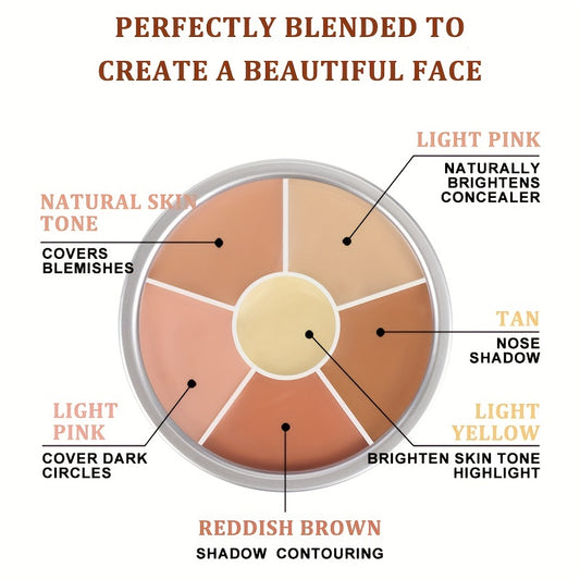 MAYCHEER 6 Colors Concealer Palette Corrector for Uneven Skin Tone