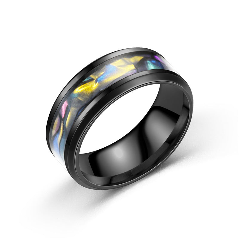 Stainless Steel Ring For Men Wedding Band Engagement Artificial Jewelry