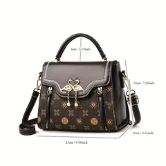 Stylish Fashionista Tote Handbag Women's PU Leather Shoulder Bag Satchel