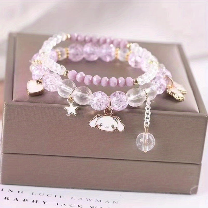 Children Cartoon Crystal Bracelet Girl Students Holiday