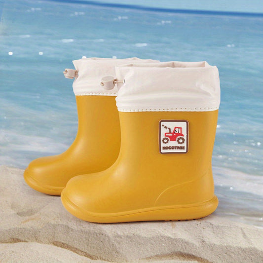Waterproof Unisex Rain Boots Slip On Short Boots for Outdoor Work