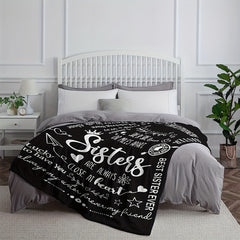 1pc To Sister Printed Throw Blanket Soft And Comfortable Blanket
