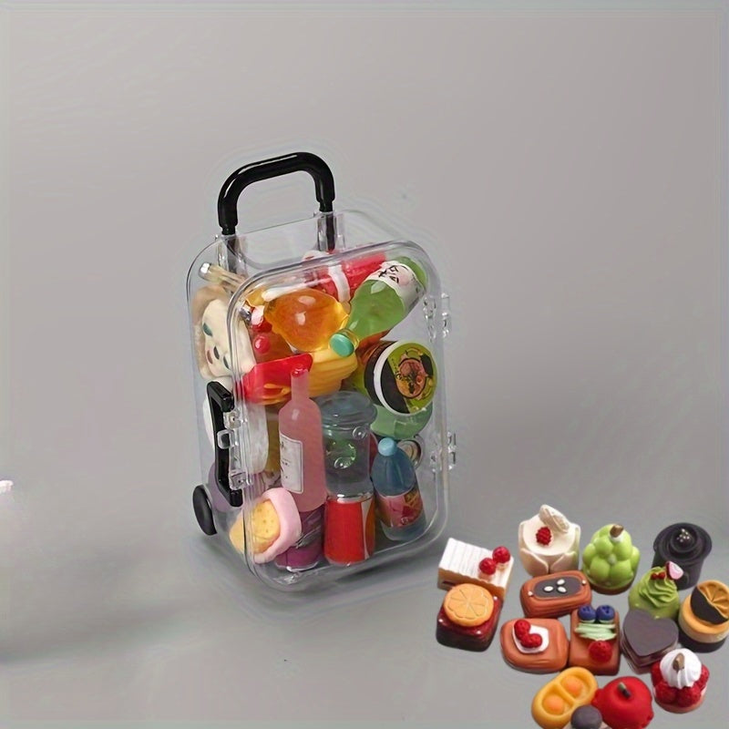 16pcs Suitcase Faux Food Props Cake Models Photography Prop