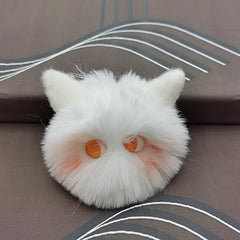 Blush Cat Ball Plush Doll Pendant Keychain