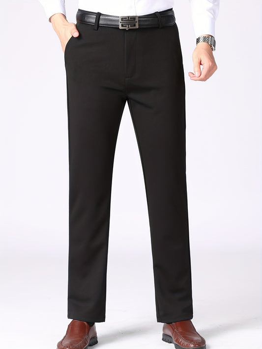 Men's Formal Solid Dress Pants Spring/Fall Business