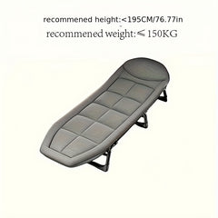 Portable Folding Bed with Quilt for Office Nap Camping