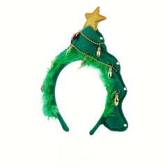 Christmas Tree Fabric Headbands Hair Accessories Party Headbands