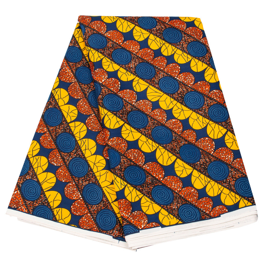 Geometric African Ankara Wax Print Polyester Fabric for Home Craft